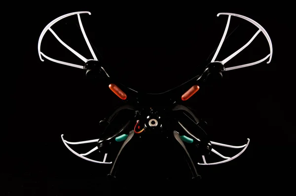 Moderne Technologie Copter Nahaufnahme Flugzeug Drohne — Stockfoto