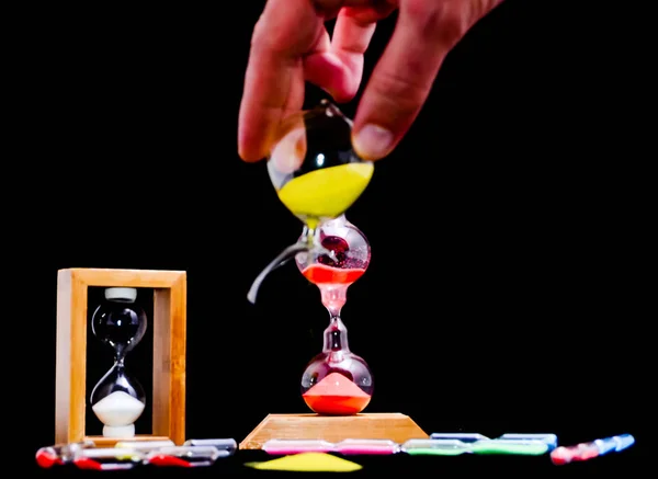 Broken Glass Hourglass — Stock Photo, Image