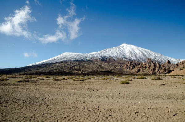 ज्वालामुखी Teide राष्ट्रीय उद्यानात वाळवंट लँडस्केप — स्टॉक फोटो, इमेज