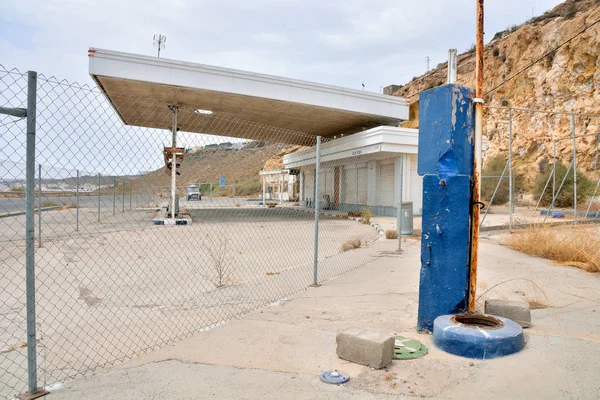 Övergiven bensinstation längs Route 66 — Stockfoto