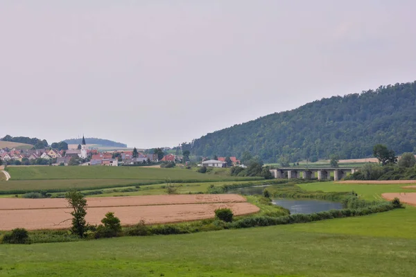 Vista del campo cultivado en el campo — Foto de Stock