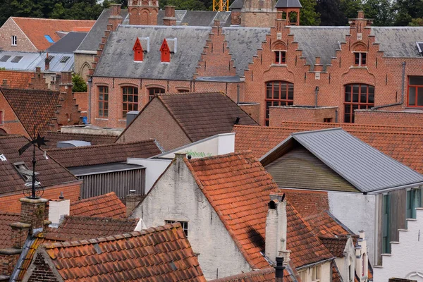 Klasický architektury Evropské stavební vesnice Brugge — Stock fotografie