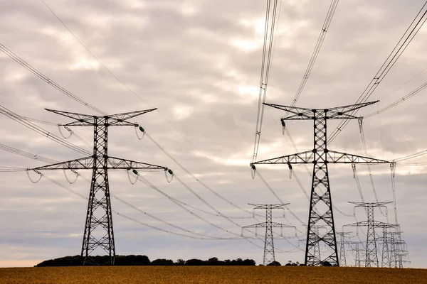 Pylon elettrico Palo — Foto Stock