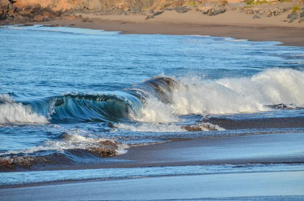 Veduta del paesaggio marino della tempesta — Foto Stock