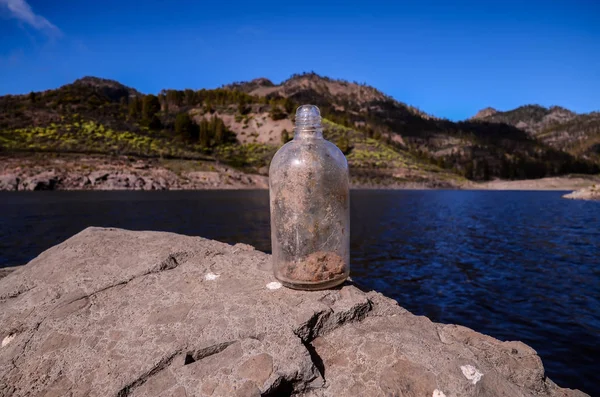 Old Dirty Vintage Gass Bottle — Stock Photo, Image