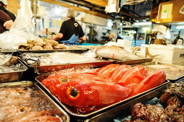 Editorial Mercado de peixe de Tóquio — Fotografia de Stock