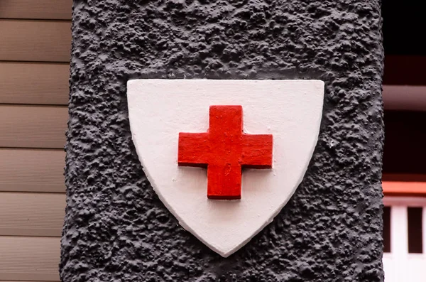 Medyczne znak Czerwonego Krzyża — Zdjęcie stockowe