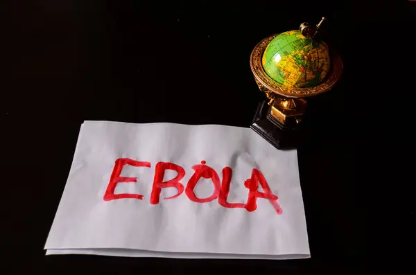 Palavra Ebola Texto — Fotografia de Stock