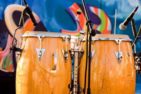 Photo picture of barrel drum band — Stock Photo, Image