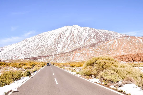 Teide pokryty śniegiem — Zdjęcie stockowe