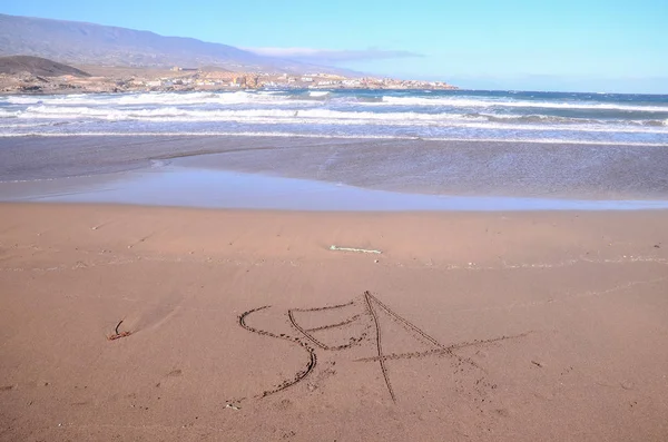 Word Written on the Sand — Stock Photo, Image