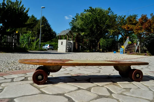 Patín de skate de madera de los 70 —  Fotos de Stock