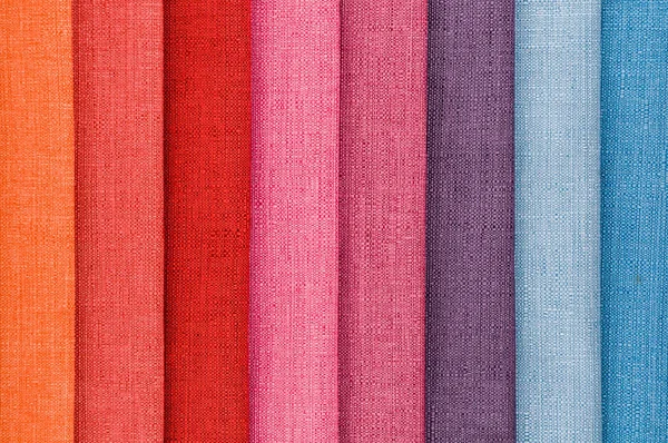 Próbki tkaniny barwnej — Zdjęcie stockowe