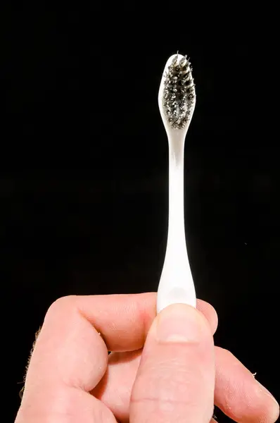 Närbild av tandborste — Stockfoto