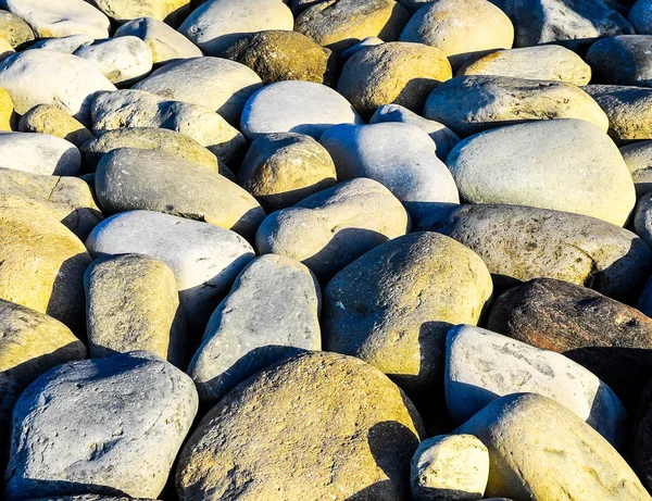 Pedras redondas suavizadas pela água — Fotografia de Stock