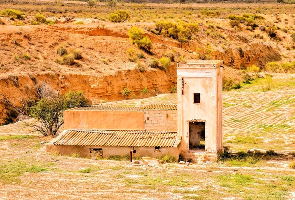 Opuszczona Desert House Exterior — Zdjęcie stockowe