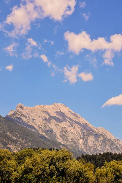 Foto Bild Panorama Blick Auf Alpen Gipfel Hintergrund — Stockfoto