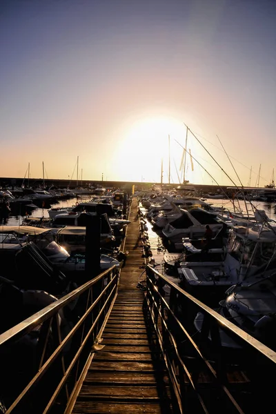 Mástiles Silueta Yate Vela Marine — Foto de Stock