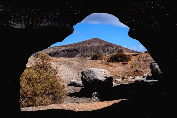 Spanish View Landscape Lanzarote Tropical Volcanic Canary Islands Spain — Stock Photo, Image