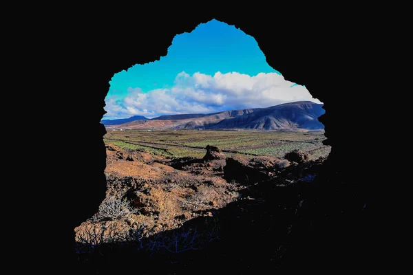 Spanish View Landscape Tropical Volcanic Canary Islands Spain — Stock Photo, Image