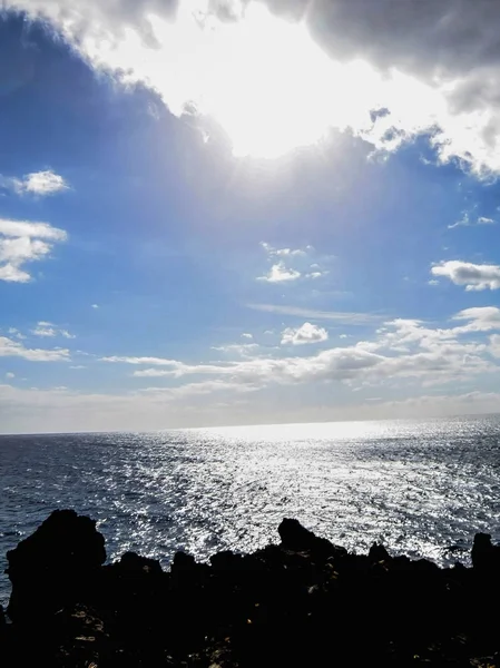 Paysage dans les îles tropicales volcaniques des Canaries Espagne — Photo