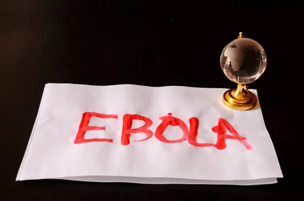 Palavra Ebola Texto — Fotografia de Stock