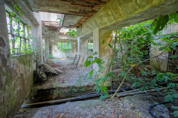 Aufgelassene alte Industrieruine — Stockfoto