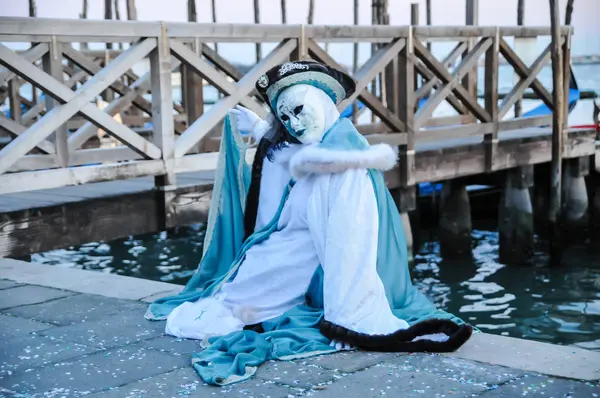 Carnaval tradicional máscara de Venecia —  Fotos de Stock