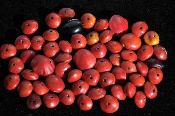 Semințe Rotunde Colorate Gata Pentru Face Bijuterii Handmade — Fotografie, imagine de stoc