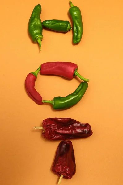 Algunos Chiles Muy Picantes Listos Para Cocinar —  Fotos de Stock