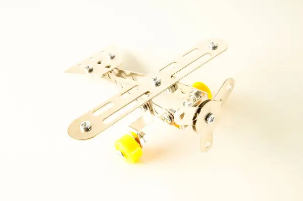小玩具金属飞机飞机 — 图库照片
