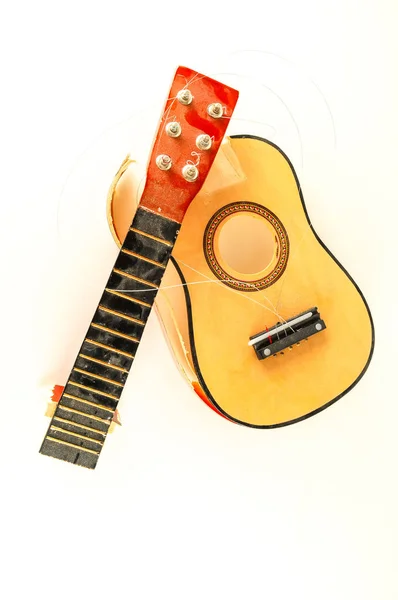 Detail borken klasické kytary — Stock fotografie