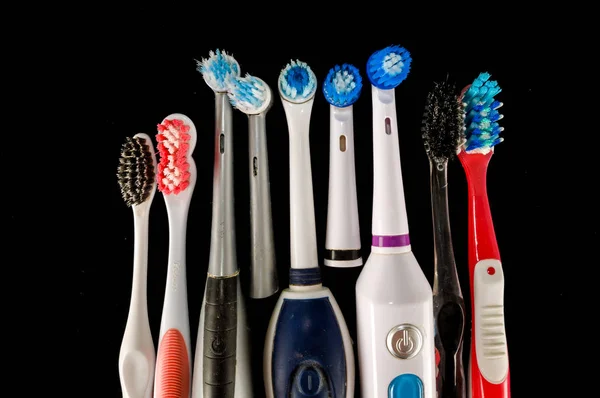 Close Toothbrush Object Plain Background — Stock Photo, Image