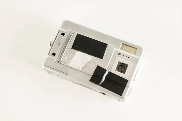 Старый Цифровой Компактный Фотоаппарат Старинный Фон Объекта — стоковое фото