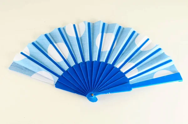 Close-up of spanish folding fan Object on a White Background