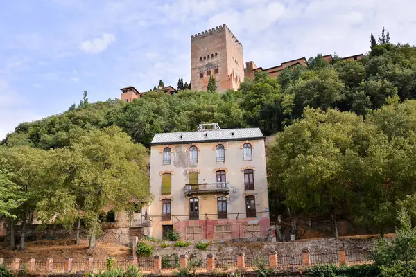 Vista Ciudad Histórica Granada Andalucía España — Foto de Stock