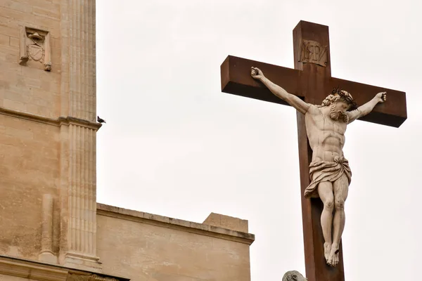Foto Bild Einer Klassischen Christlichen Statue Avignon — Stockfoto