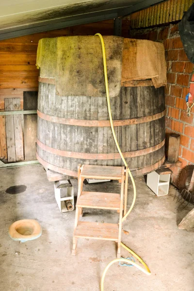Photo Image Classic Wood Wine Barrel — Stock Photo, Image