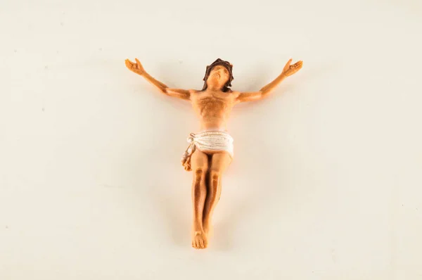 Foto Korsfäst Jesus Kristus Statyett Religion — Stockfoto