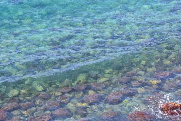 Blue Water Texture Pattern Mezzogiorno Sull Oceano Atlantico — Foto Stock