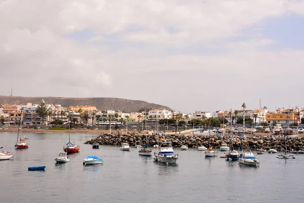 Landschaft Aus Spanischer Sicht Arguineguin Gran Canaria Tropische Vulkanische Kanarische — Stockfoto