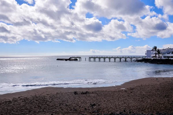 Spagnolo Panorama Arrieta Lanzarote Tropicale Isole Canarie Spagna — Foto Stock