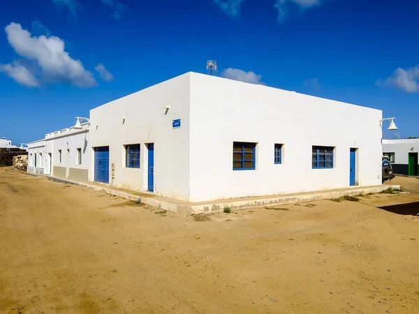 Spanska Utsikten Landskap Graciosa Lanzarote Tropiska Vulkaniska Kanarieöarna Spanien — Stockfoto