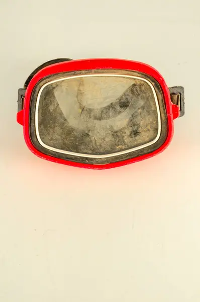 ビンテージのスキューバ ダイビングのマスクのクローズ アップ — ストック写真