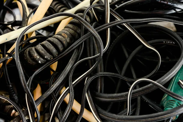电气设备电缆 — 图库照片