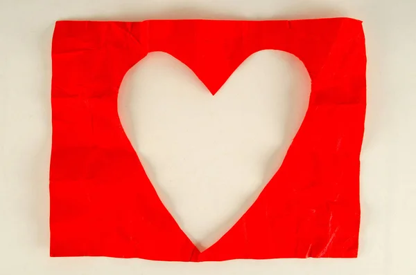 Close-up de coração de papel — Fotografia de Stock