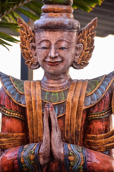 Antiguo Budista Oriental Estatua Tallas Arte Tailandés — Foto de Stock