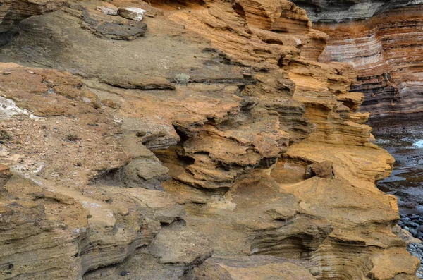 加那利群岛火山岩玄武岩组 — 图库照片