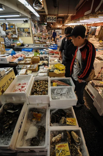 Редакция Токио Япония Май 2010 Рынок Цукидзи Большой Рынок Рыбы — стоковое фото