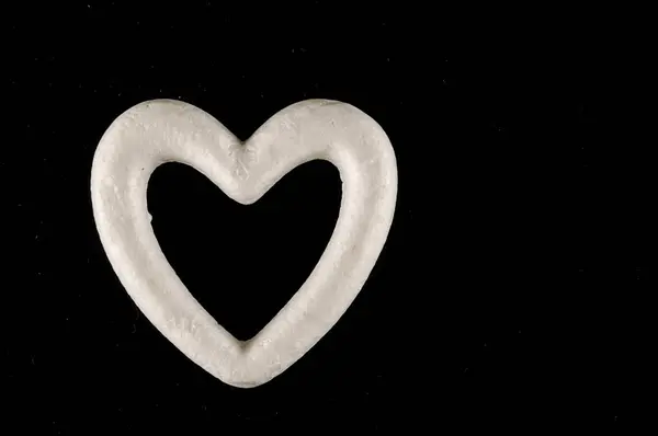 Gros plan du cœur blanc — Photo